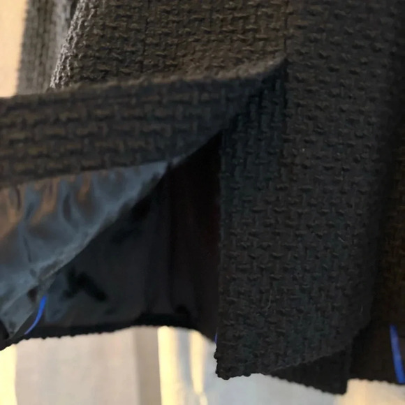 Calvin Klein Double Breasted Wool blend, Peacoat Style. Women’s Size 14. Black - Picture 4 of 8